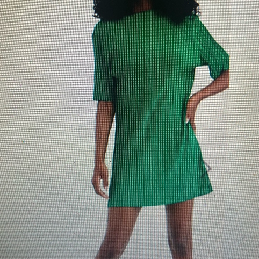 ASOS Green High Neck T-Shirt Dress